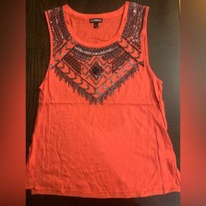 Woman’s Express embossed tank top. Sz xs